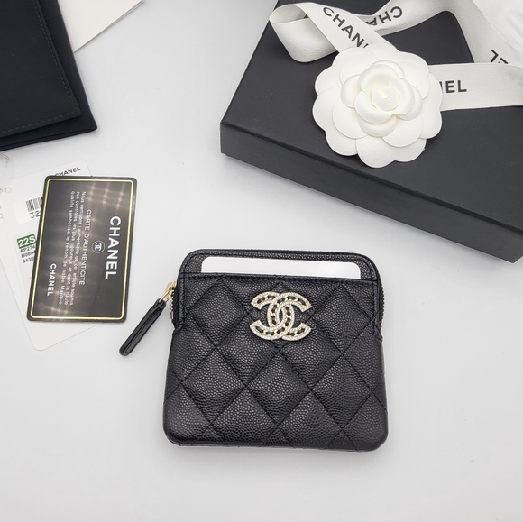 Brand new 22S authentic Chanel zipped card holder wallet - Picture 7 of 15